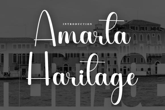 Amarta Haritage Script Font for Campaign Creatives