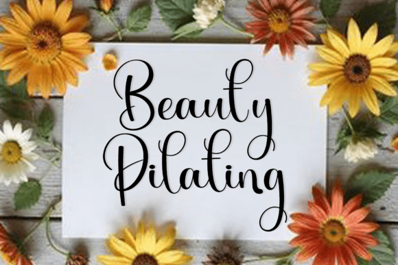 Beauty Pilating: A Script Font That Elevates Your Brand