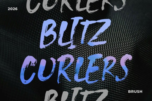 Blitz Curlers Font Brings Raw Energy to Campaign Headlines