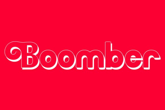 Boomber Font: A Playful Display Typeface for Crafters