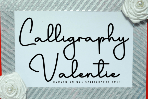 Calligraphy Valentie: A Modern Script Font for Campaign Designers