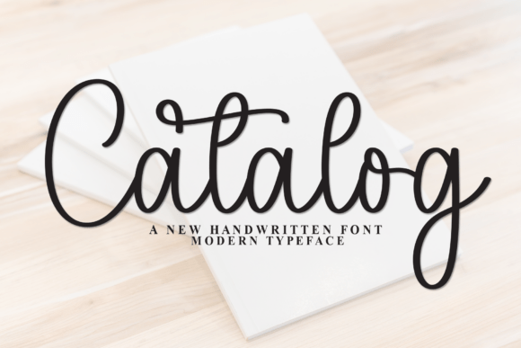 Catalog Font: A Modern Handwritten Typeface for Digital Creators