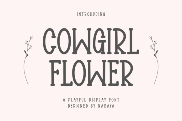 Cowgirl Flower: A Playful Handwritten Font for Digital Design