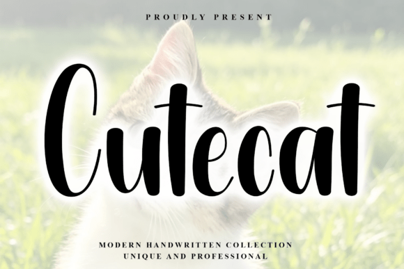 Cutecat: A Handwritten Font for Polished Brand Visuals