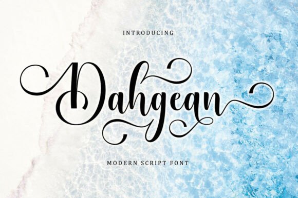 Dahgean: A Refined Script Font for Elegant Branding