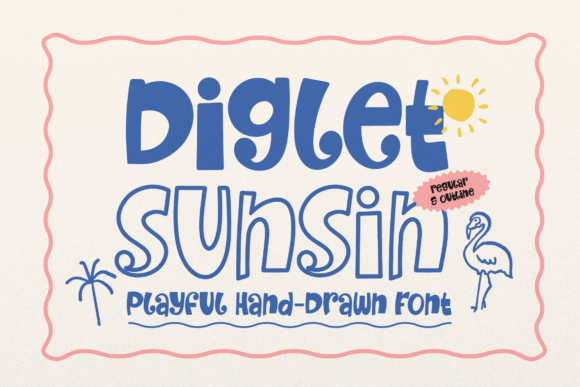 Diglet Sunsin: A Playful Typeface for Blogs and Editorial Design