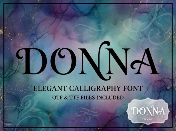 Donna: A Timeless Calligraphy Font for Handmade Products