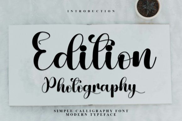 Edition Photography: A Cheerful Font for Small Business Branding