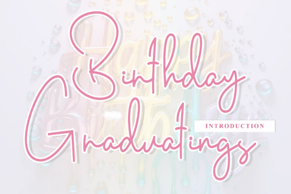 Elevate Your Brand with the Birthday Graduatings Script Font