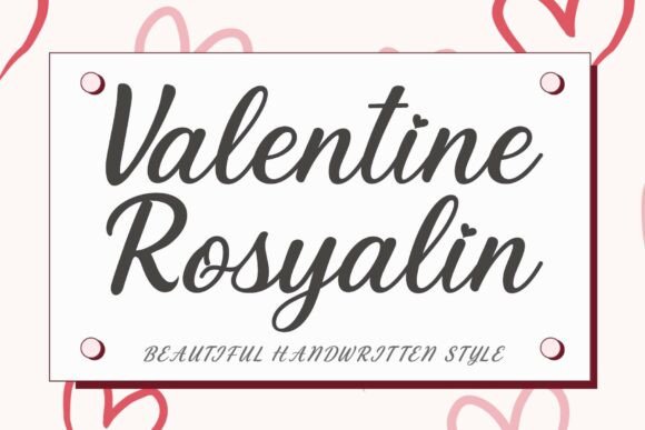 Elevate Your Brand with Valentine Rosyalin Handwritten Font