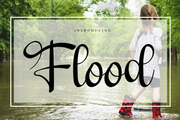 Flood Font: A Script Typeface for Memorable Brand Visuals
