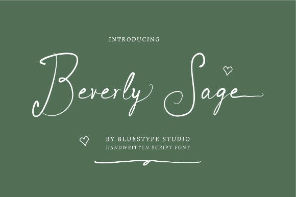How Beverly Sage Font Adds Organic Charm to Business Branding