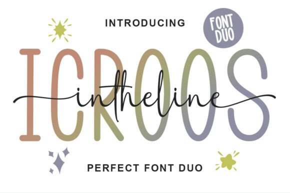 Icroos Intheline Duo Font for Handmade Products