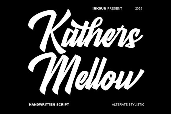Kathers Mellow: A Bold Script Font for Editorial Design