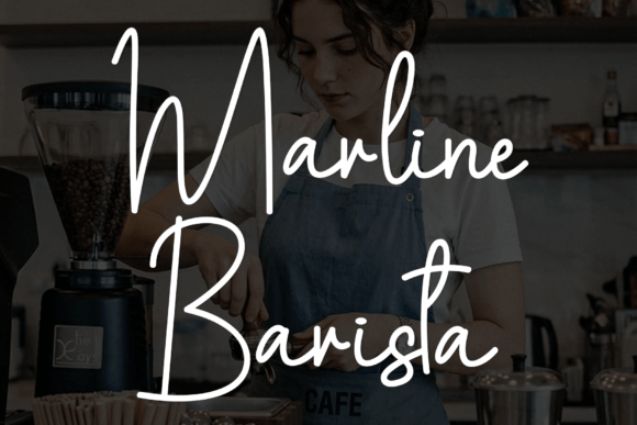 Marline Barista: A Flowing Script Font for Handmade Labels & Creative Branding