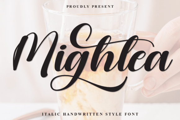 Mightea: A Fluid Script Font for Handmade Makers
