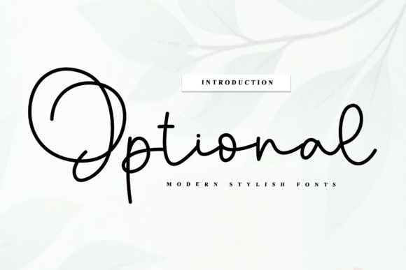 Optional Font: A Handwritten Typeface for Editorial Design