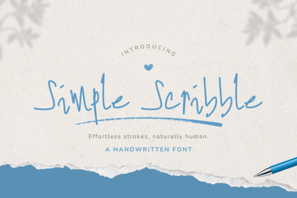 Simple Scribble: A Handwritten Font Crafters Will Adore