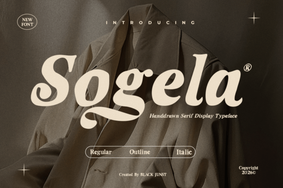 Sogela: A Hand-Drawn Serif Font for Editorial Warmth