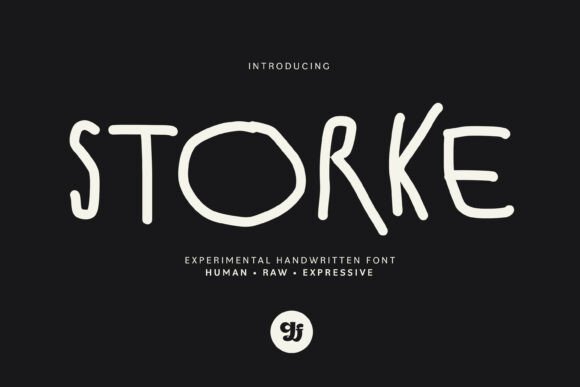 Storke Font: A Raw Handwriting Typeface for Crafters