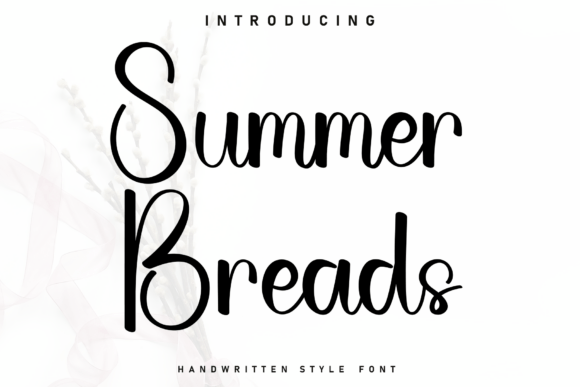 Summer Breads: A Heartfelt Handwritten Font for Authentic Branding