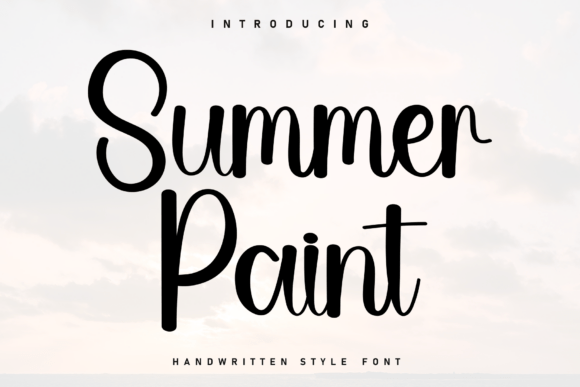 Summer Paint: A Handwritten Font for Warm Branding
