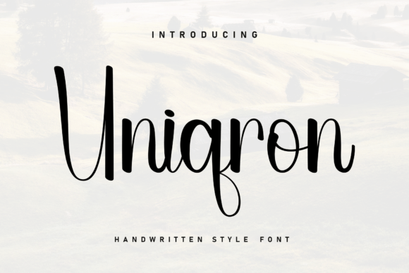Uniqron: A Relaxed Handwritten Font for Branding That Feels Personal