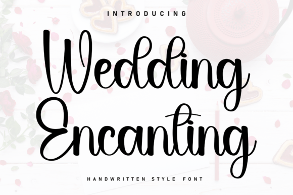 Wedding Encanting: A Handwritten Font for Editorial Design