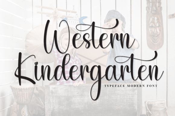 Western Kindergarten: A Playful Handwritten Font for Makers